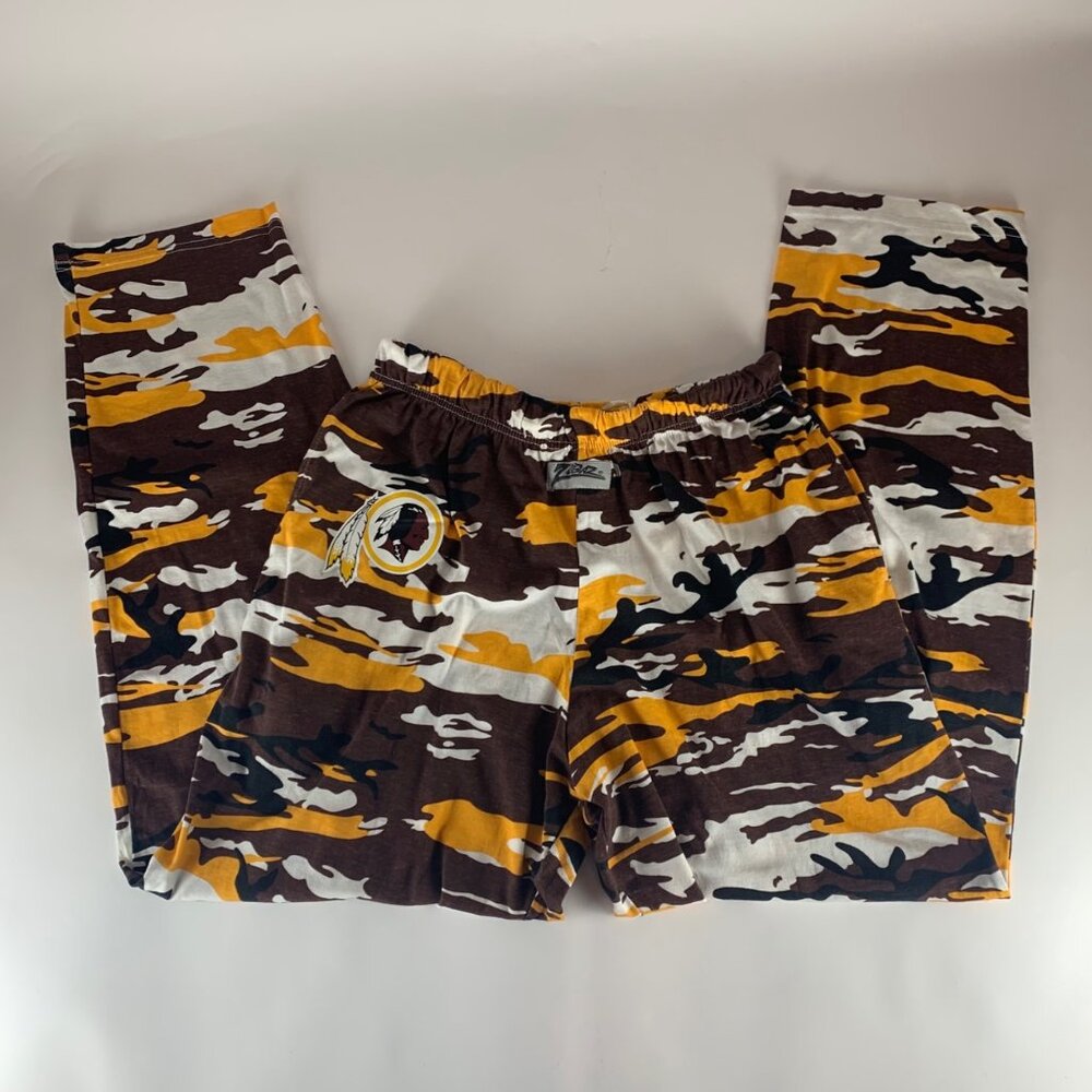 Washington Redskins NFL Maroon Gold White Zubaz Camo Print Pants